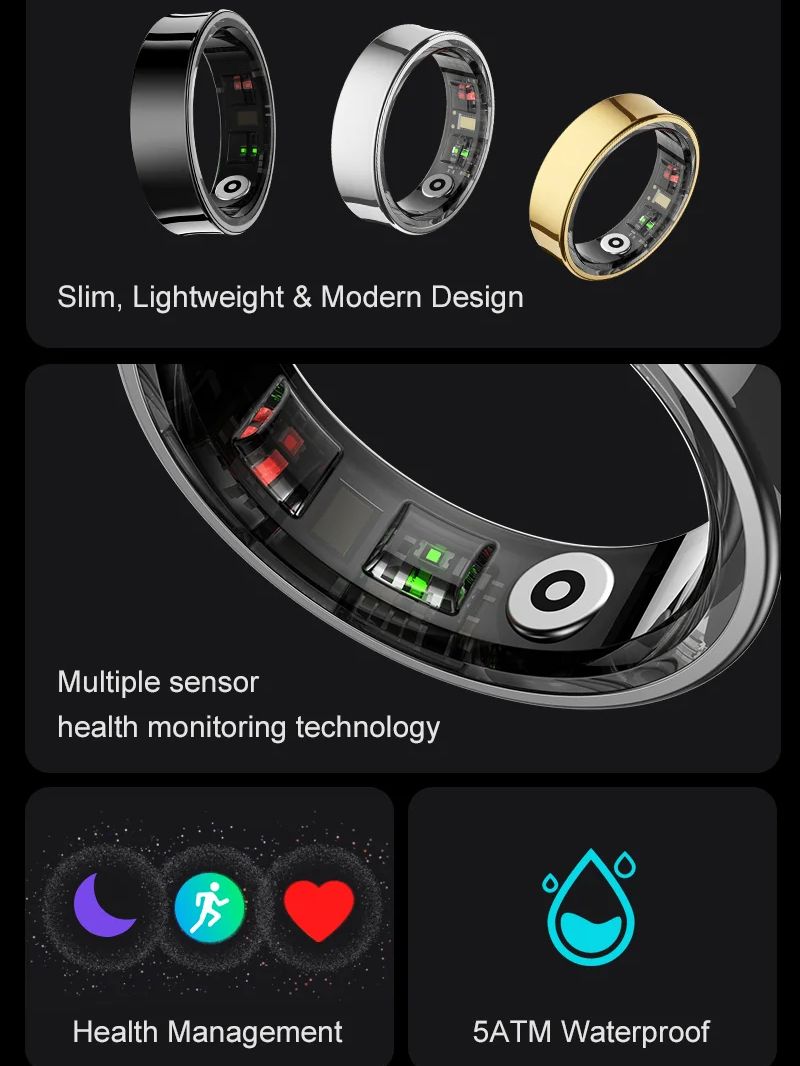 Умное кольцо R09 с защитой от  – обзор и цена Temperature Ring Skin