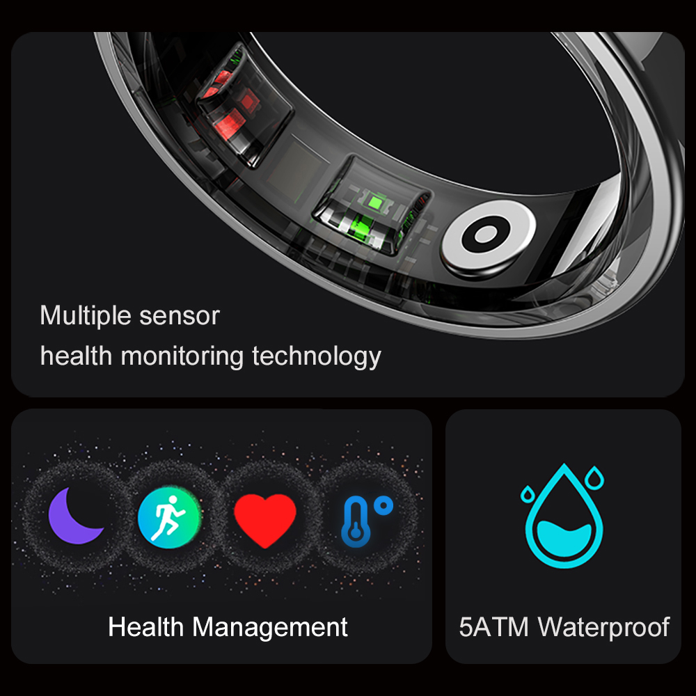Смарт-кольцо COLMI R09 2024 дл – обзор и цена Temperature Ring Skin